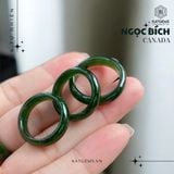  Nhẫn Khối Ngọc Bích Canada VVIP bản hẹ 5ly (Không Kén Mệnh) 