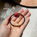  Vòng Dây Cáp 3mm Lu Thống Ngọc Huyết (Hoả Thổ) 