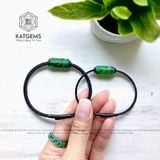  Vòng Dây Cáp Lu Thống Ngọc Cẩm Thạch Sơn Thuỷ Trơn (Không Kén Mệnh) (Type B) 