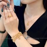  Chuỗi Vòng Thạch Anh Tóc Vàng Vip 6ly Mix Túi Tiền Kim Bảo Vàng Trang Sức (Kim, Thổ) 1-122003 