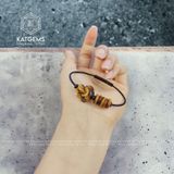  Vòng Dây Cáp Hồ Ly Mix Ngũ Điếu Mắt Hổ (Kim Thổ) 