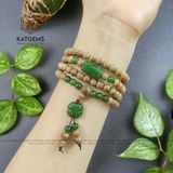  Vòng Chuỗi Trầm Rừng Hà Tĩnh 6ly Mix Lu Thống Và Cỏ Bốn Lá (Không Kén Mệnh) 