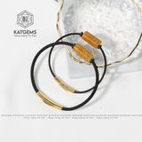  Vòng Dây Cáp Lu Thống Thạch Anh Tóc Vàng (Kim, Thổ) 