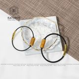  Vòng Dây Cáp Lu Thống Thạch Anh Tóc Vàng (Kim, Thổ) 