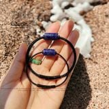  Vòng Dây Cáp Lu Thống Đá Sodalite (Thuỷ, Mộc) 