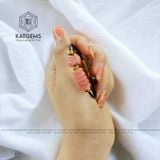 Vòng Dây Cáp Đá Đào Hoa Ngũ Điếu Mix Túi Tiền Kim Bảo (Hoả, Thổ) 