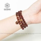  Chuỗi Vòng Thạch Anh Tóc Đỏ Vip 6.5 Ly Mix Túi Tiền Kim Bảo Kim Tiền Vàng Trang Sức (Hoả, Thổ) 1-122005 