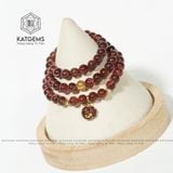  Chuỗi Vòng Thạch Anh Tóc Đỏ Vip 6.5 Ly Mix Túi Tiền Kim Bảo Kim Tiền Vàng Trang Sức (Hoả, Thổ) 1-122005 