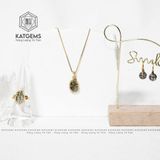  Mặt Dây Chuyền Tỳ Hưu Thạch Anh Tóc Đen Bọc Vàng Trang Sức (Thuỷ, Mộc) 