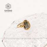  Bộ Trang Sức Tỳ Hưu Thạch Anh Tóc Đen Bọc Vàng (Thuỷ, Mộc) 