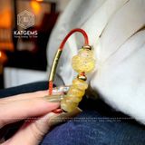  Vòng Dây Cáp Phong Thuỷ Thạch Anh Tóc Ngũ Điếu mix Hồ Ly Đủ Màu cho Các Mệnh 