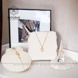  Mặt Dây Chuyền Vàng Trang Sức Bà Hồ Ly Đá Moonstone (Kim, Thuỷ) 