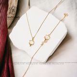  Mặt Dây Chuyền Vàng Trang Sức Bà Hồ Ly Đá Moonstone (Kim, Thuỷ) 