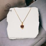  Mặt Dây Chuyền Vàng Trang Sức Bà Hồ Ly Thạch Anh Tóc Đỏ (Hoả, Thổ) 