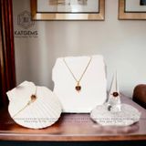  Mặt Dây Chuyền Vàng Trang Sức Bà Hồ Ly Thạch Anh Tóc Đỏ (Hoả, Thổ) 