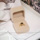  Nhẫn Vàng Trang Sức Bà Hồ Ly Thạch Anh Tóc Xanh (Hoả, Mộc) 