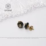  Bộ Trang Sức Vàng Phong Thuỷ Cỏ Bốn Lá Thạch Anh Tóc Đen Vàng Trang Sức (Thủy, Mộc) 