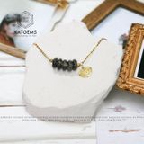  Bộ Trang Sức Vàng Phong Thuỷ Cỏ Bốn Lá Thạch Anh Tóc Xanh Vàng 10k (Hỏa, Mộc) 