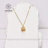  Mặt Dây Chuyền Cỏ Bốn Lá Vàng Tây 10K Cho Các Mệnh 