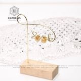 Bộ Trang Sức Vàng Phong Thuỷ Cỏ Bốn Lá Thạch Anh Tóc Vàng Vàng 10k (Thổ, Kim) 