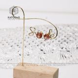  Bộ Trang Sức Vàng Phong Thuỷ Cỏ Bốn Lá Thạch Anh Tóc Đỏ Vàng Trang Sức (Hỏa, Thổ) 