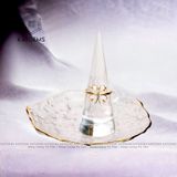  Bộ Trang Sức Vàng Phong Thuỷ Cỏ Bốn Lá Đá Moon Vàng Trang Sức (Thủy, Kim) 