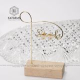  Khuyên Tai Vàng Trang Sức Đá Moon (Thuỷ, Kim) 