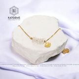  Bộ Trang Sức Vàng Phong Thuỷ Cỏ Bốn Lá Đá Moon Vàng Trang Sức (Thủy, Kim) 