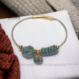  Vòng Tay Dây Cáp Ngũ Điếu Mix Túi Tiền Kim Bảo, Hồ Ly Ngọc (Không Kén Mệnh) 