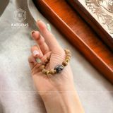  Vòng Trầm Rừng 8ly Mix Bà Hồ Ly Thạch Anh Tóc Các Màu Cho Các Mệnh Và Bi Kim Tiền Vàng Trang Sức 