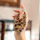  Vòng Trầm Rừng 8ly Mix Bà Hồ Ly Thạch Anh Tóc Các Màu Cho Các Mệnh Và Bi Kim Tiền Vàng Trang Sức 