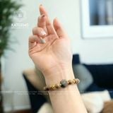  Vòng Trầm Rừng 8ly Mix Bà Hồ Ly Thạch Anh Tóc Các Màu Cho Các Mệnh Và Bi Kim Tiền Vàng Trang Sức 