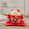  Mèo Vàng Thần Tài Đặt Bàn Chiêu Tài Tiếp Lộc Gốm Sứ Cao Cấp KT 12x11x12cm 031123 