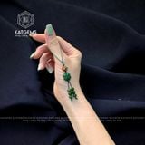  Móc Treo Điện Thoại Cỏ 4 Lá May Mắn Ngọc Bích (Không Kén Mệnh) 