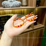  Vòng Tay Chỉ Tết Hổ Phách Mật Lạp Cho Bé (Không Kén Mệnh) 