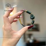  Vòng Dây Cáp Ngọc Cẩm Thạch Sơn Thuỷ (Type B) Ngũ Điếu Mix Hồ Ly, Lu Thống (Không Kén Mệnh) 