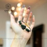  Vòng Dây Cáp Ngọc Cẩm Thạch Sơn Thuỷ (Type B) Ngũ Điếu Mix Hồ Ly, Lu Thống (Không Kén Mệnh) 