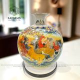  Bình Hút Tài Lộc Mã Đáo Thành Công - Thuận Buồm Xuôi Gió Cao 35cm ĐK 31cm Kèm Đế 