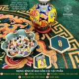  Bình Hút Tài Lộc Phú Quý Cao 22cm ĐK 18cm Kèm Đế 