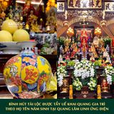  Bình Hút Tài Lộc Phúc Lộc Thọ Cao 22cm ĐK 18cm Kèm Đế 