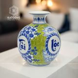  Bình Hút Tài Lộc Phú Quý Tài Lộc Cao 18cm ĐK 14cm Kèm Đế 