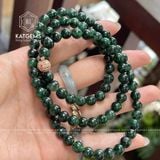  Vòng Chuỗi Lục Lam 7Ly Jade A Cuốn 3 Vòng + Nguyên Chuỗi Chưa Mix (Không Kén Mệnh) 