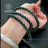  Vòng Chuỗi Lục Lam 7Ly Jade A Cuốn 3 Vòng + Nguyên Chuỗi Chưa Mix (Không Kén Mệnh) 