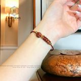  Vòng Dây Cáp Thạch Anh Tóc Đỏ Ngũ Điếu Mix Và Túi Tiền Kim Bảo (Thổ, Hỏa) 