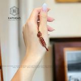  Vòng Dây Cáp Thạch Anh Tóc Đỏ Ngũ Điếu Mix Và Túi Tiền Kim Bảo (Thổ, Hỏa) 