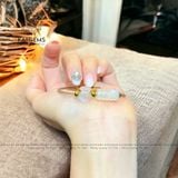  Vòng Dây Cáp Đá Moon Mix Ngũ Điếu Và Túi Tiền Kim Bảo (Kim, Thủy) 