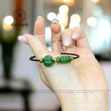  Vòng Dây Cáp Ngọc Bích Mix Ngũ Điếu Và Túi Tiền Kim Bảo (Không Kén Mệnh) 