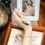  Vòng Dây Cáp Thạch Anh Tóc Xanh Mix Ngũ Điếu Và Túi Tiền Kim Bảo (Hỏa Mộc) 