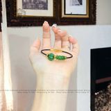  Vòng Dây Cáp Ngọc Bích Mix Ngũ Điếu Và Túi Tiền Kim Bảo (Không Kén Mệnh) 