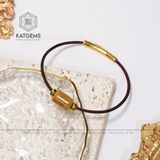  Vòng Dây Cáp Lu Thống Thạch Anh Tóc Vàng (Kim, Thổ) 